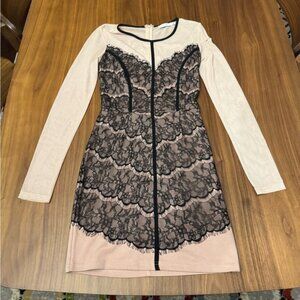 Lush Sheer Lace Evening Dress